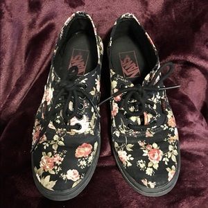☮️REDUCED PRICE Vans floral sneakers size 7-Final firm price